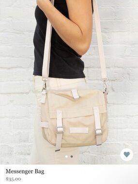 Brandy Melville Canvas Messenger Bag